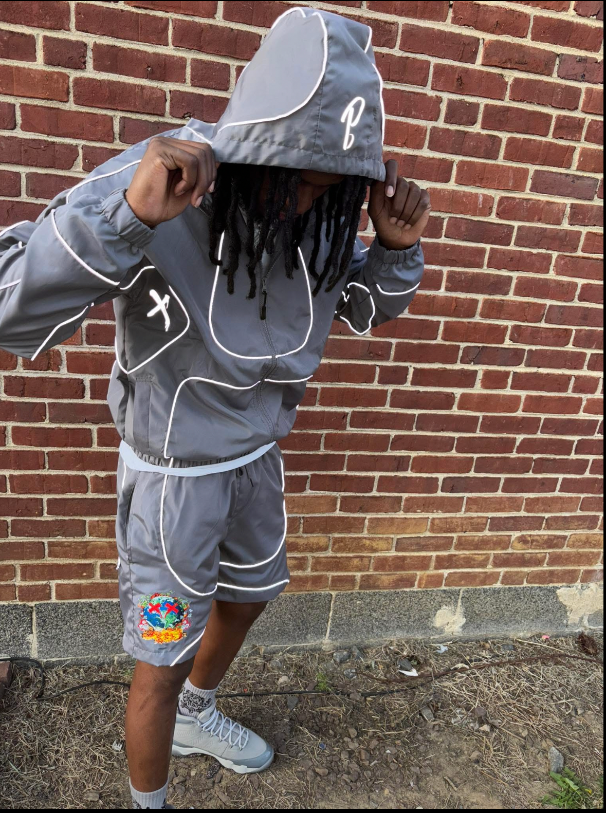 Reflected Windbreaker Set (Grey)