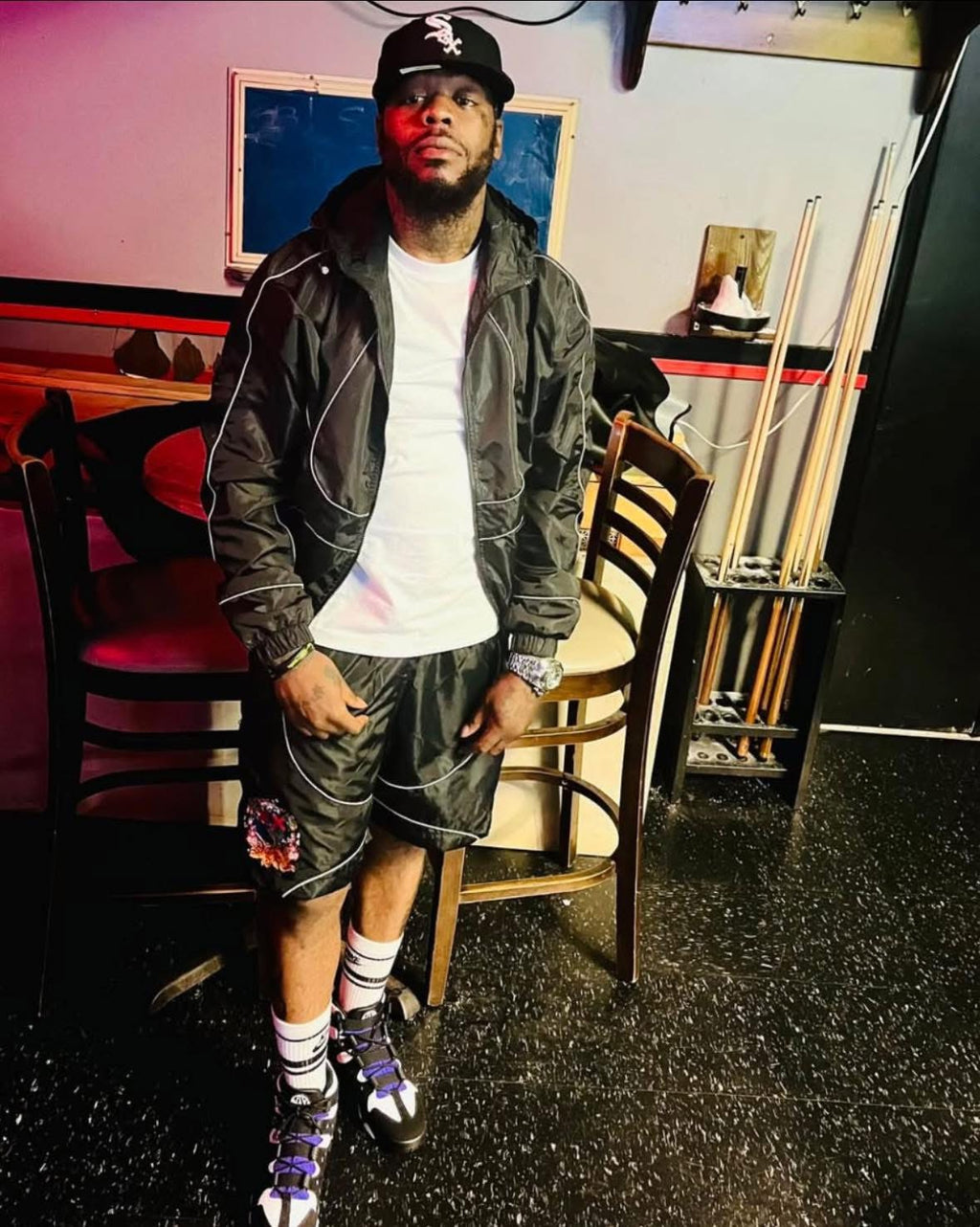 Reflected Windbreaker Set (Black)