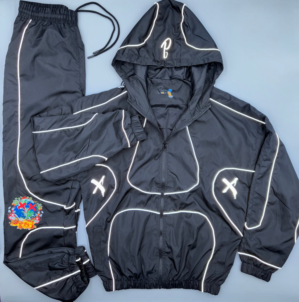 Reflected Windbreaker Set (Black)