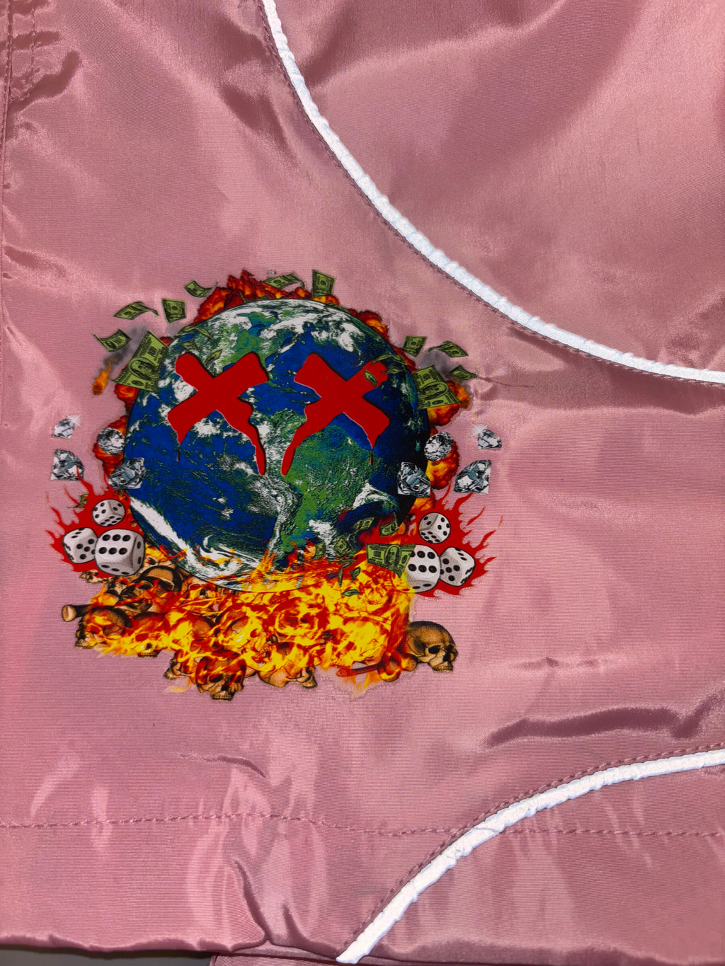 Reflected Windbreaker Set (Salmon)